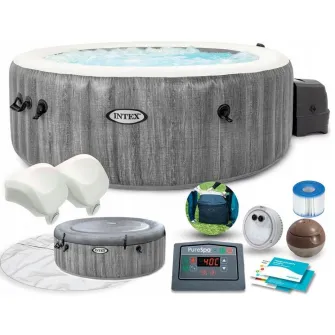 Jacuzzi Intex 28442 PureSpa GreyWood Deluxe 6 locuri