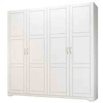 Dulap/Dressing Hoff Romance 203x54,5x205,5 cm, 4 usi, MDF, Alb