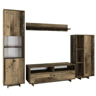 Living Hoff Rust 240x42,5x186 cm, 4 piese, culoare Old Style