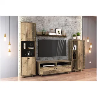Living Hoff Rust 240x42,5x186 cm, 4 piese, culoare Old Style