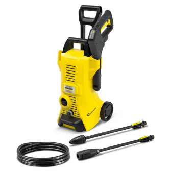 Aparat de spalat cu presiune Karcher K3 Power Control Home , 1600W, 120 bar presiune maxima, 380 l/h debit maxim, Furtun de presiune 7 m, Home Kit accesoriu pentru curatarea suprafetelor mari T 1, detergent Patio & Deck 0,5 l