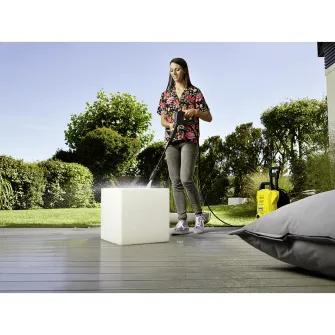 Aparat de spalat cu presiune Karcher K3 Power Control Home , 1600W, 120 bar presiune maxima, 380 l/h debit maxim, Furtun de presiune 7 m, Home Kit accesoriu pentru curatarea suprafetelor mari T 1, detergent Patio & Deck 0,5 l
