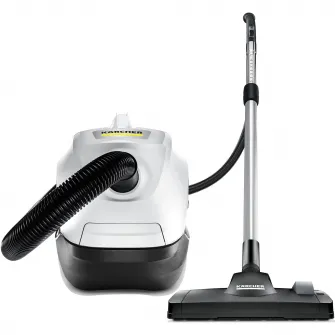 Aspirator cu filtrare prin apa Karcher DS 6,1.195-250.0, 650 W, 2 L, HEPA 12, perie suprefete dure, spatii inguste, tapiserie, Alb/Negru