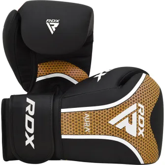 BOXING GLOVE AURA PLUS T-17 BLACK GOLDEN-10OZ