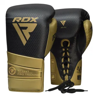 BOXING GLOVES MARK PRO TRAINING TRI LIRA 1 GOLDEN-10OZ