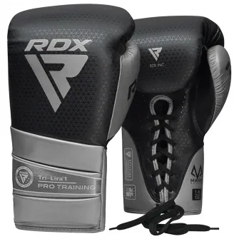 BOXING GLOVES MARK PRO TRAINING TRI LIRA 1 SILVER-16OZ