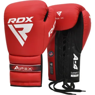 BOXING GLOVES PRO TRAINING APEX A4 RED-16OZ