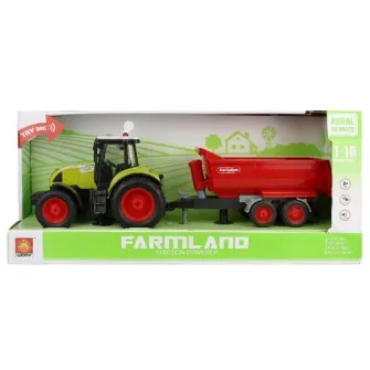 1:16 Tractor cu frictiune Trailered Farm Tractor (lumina / sunet)