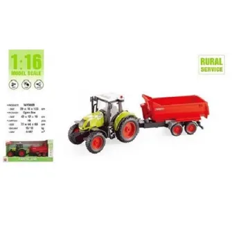 1:16 Tractor cu frictiune Trailered Farm Tractor (lumina / sunet)