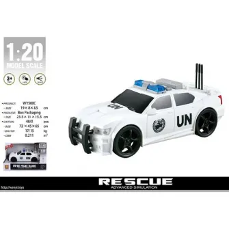 1:20 Masina de politie cu frictiune (lumini /sunete)