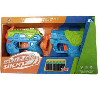 2 mini-blastere cu 6 gloante fine