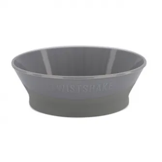 Bol cu capac Twistshake Gri, 6+ luni