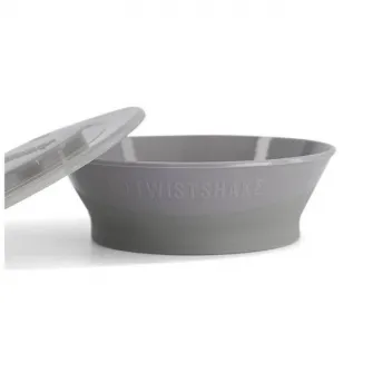 Bol cu capac Twistshake Gri, 6+ luni