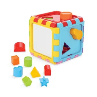 Cub de sortare cu forme geometrice, cu oglinda