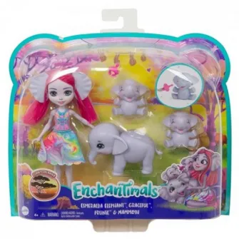 Enchantimals Set Familia Elefantelului Esmeralda