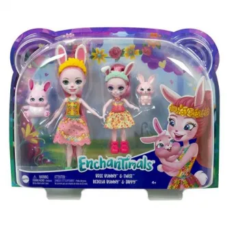 Enchantimals Set Papusa Bree Bunny si mica ei surioara