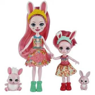 Enchantimals Set Papusa Bree Bunny si mica ei surioara