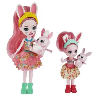 Enchantimals Set Papusa Bree Bunny si mica ei surioara