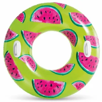 INTEX Cerc gonflabil ''Fructe tropicale'' D 107 cm cu manere, pana la 80 kg, 9+, 3 culori