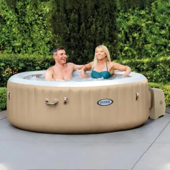 INTEX Jacuzzi SPA gonflabil “Bubble Massage'' 196х71 cm, 795L, 4 persoane