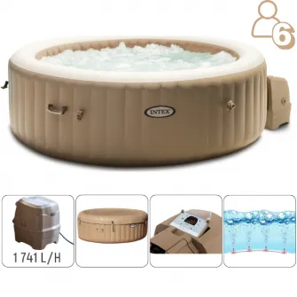 INTEX Jacuzzi SPA gonflabil “Bubble Massage'' 216х71cm, 1098L, 6 persoane