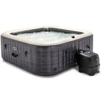 INTEX Jacuzzi SPA gonflabil “Greystone Deluxe'' 211×211×71, 795L, 4 persoane