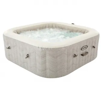 INTEX Jacuzzi SPA gonflabil ''Chevron Deluxe Square Bubble'' 173×71,795L, 4 persoane