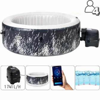 INTEX Jacuzzi SPA gonflabil ''Glow Deluxe'' 196х71 cm, 795L, 4 persoane