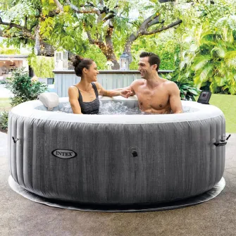 INTEX Jacuzzi SPA gonflabil ''Greywood Deluxe'' 196х71 cm, 795L, 4 persoane