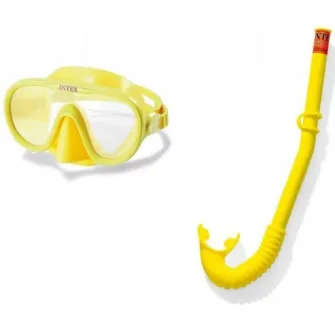 INTEX Set masca si tub de scufundare pentru copii ''Aventurier'' , 8+