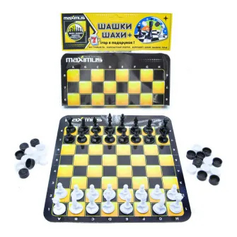 Настольная игра  ''Шашки + Шахматы''