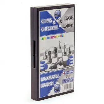 Настольная игра  ''Шашки и шахматы 2 в 1''