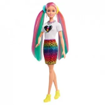 Papusa Barbie Leopardul Colorat
