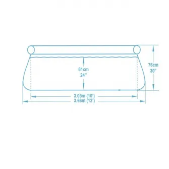 Piscina gonflabila Fast Set 366х76 cm, 5377 L
