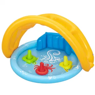 Piscina gonflabila pentru copii cu baldachin 
