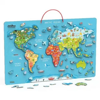 Puzzle Magnetic Harta Lumii
