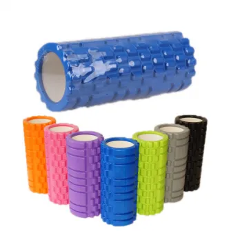 Rola de masaj cu ax gol din plastic pentru yoga