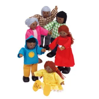 Set de papusi «Happy Family African American»