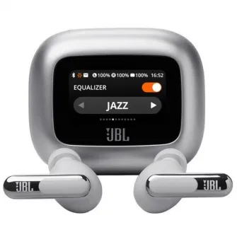 Casti fara fir JBL Live Beam 3 Silver