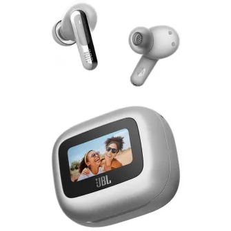 Casti fara fir JBL Live Beam 3 Silver