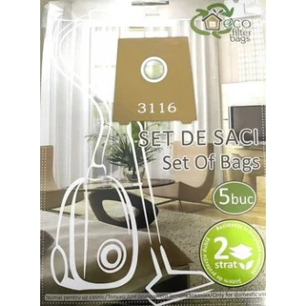 Sac de praf EcoFilterBags 3116 Tip G Bosch (5 buc)