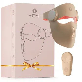 Masca faciala LED Wireless Me Time Ritual, 3 moduri de lumina (rosie, albastra, infrarosie), anti-acnee, anti-riduri, stimulare colagen, din silicon medical