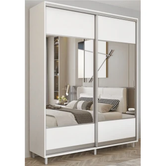 Dulap cu usi glisante Mobildor-Lux Aron 140x220 White (aron1304) K1