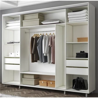 Dulap cu usi glisante Mobildor-Lux Aron Mirror 260x220 White (aron2712)