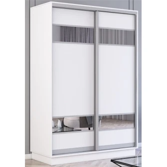 Dulap cu usi glisante Mobildor-Lux Fox Mirror Elements 150x220 White (fox5581)
