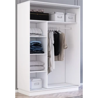 Dulap cu usi glisante Mobildor-Lux Fox Mirror Elements 150x220 White (fox5581)