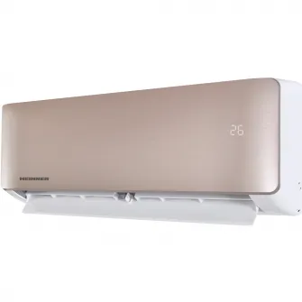 Aparat de aer conditionat Heinner Onix Eco Smart Inverter 12000 BTU Wi-Fi, Clasa A++, Functie incalzire, Functie ECO, Follow me, R32, HAC-CO12WFN-GD, Auriu