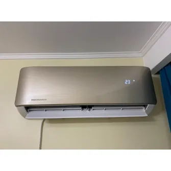 Aparat de aer conditionat Heinner Onix Eco Smart Inverter 12000 BTU Wi-Fi, Clasa A++, Functie incalzire, Functie ECO, Follow me, R32, HAC-CO12WFN-RD, Rosu