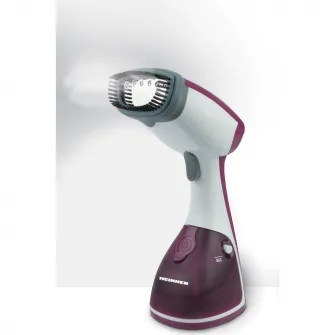 Aparat de calcat vertical Heinner HGS-1100PP, 1100 W, Rezervor detasabil 0.25l, Jet abur continuu, Debit de abur 17 +/- 4g / min, Mov