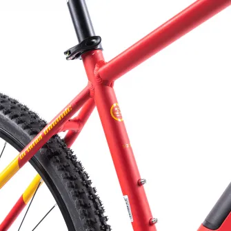 Bicicleta electrica Pegas Drumet Dinamic M 29 inch, Rosu Galben